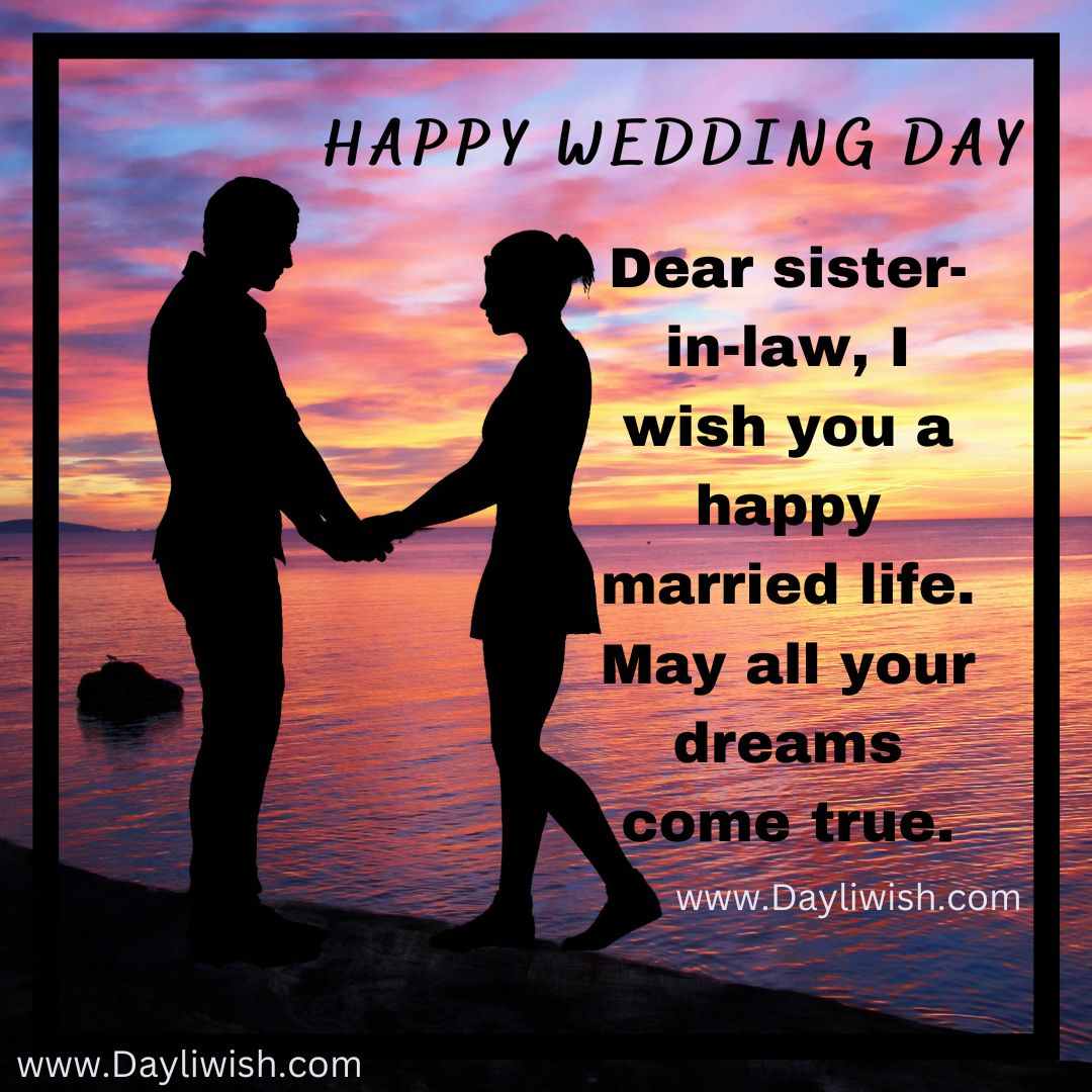 Happy Wedding Wishes For sister-in-law