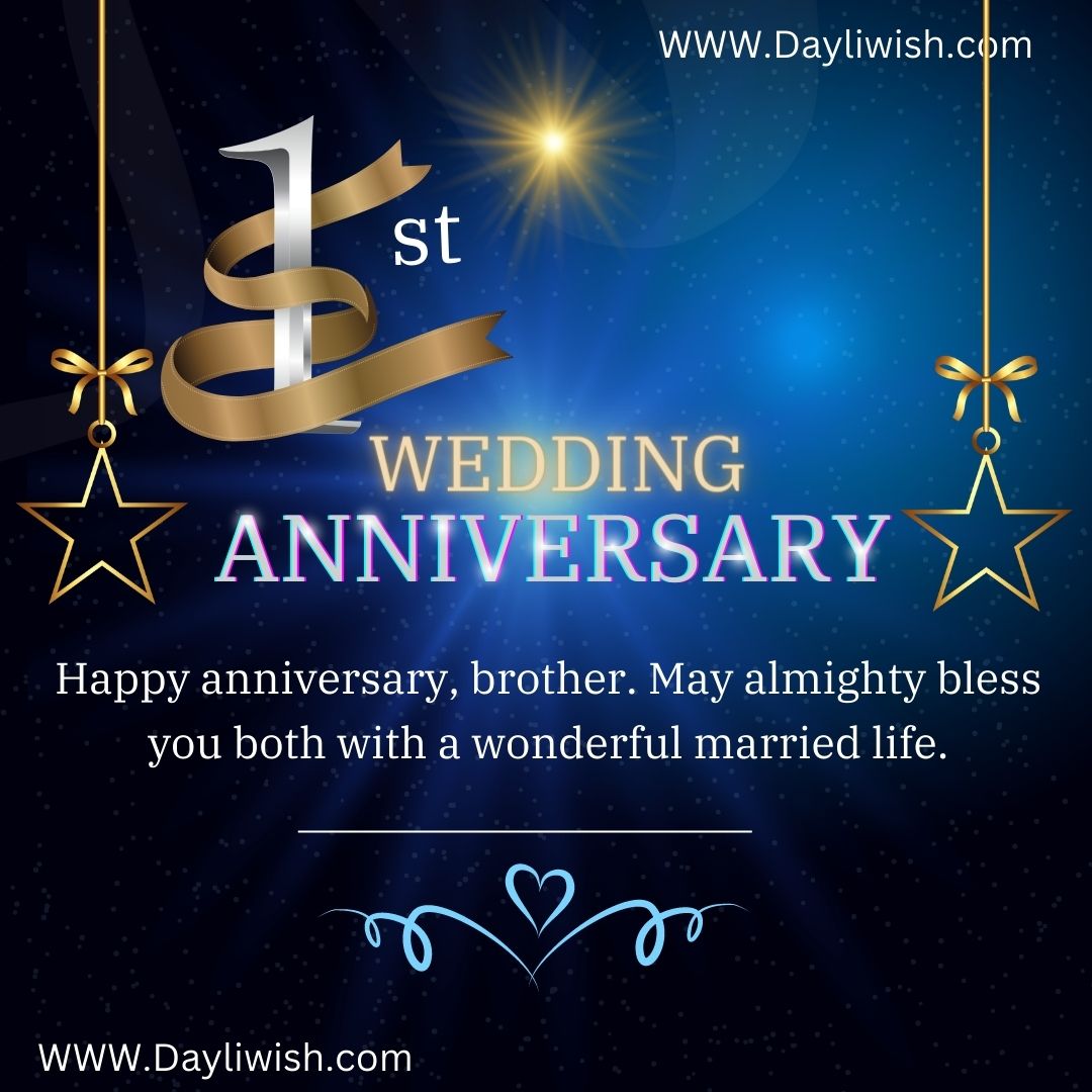 Happy Wedding Anniversary Wishes For Brother