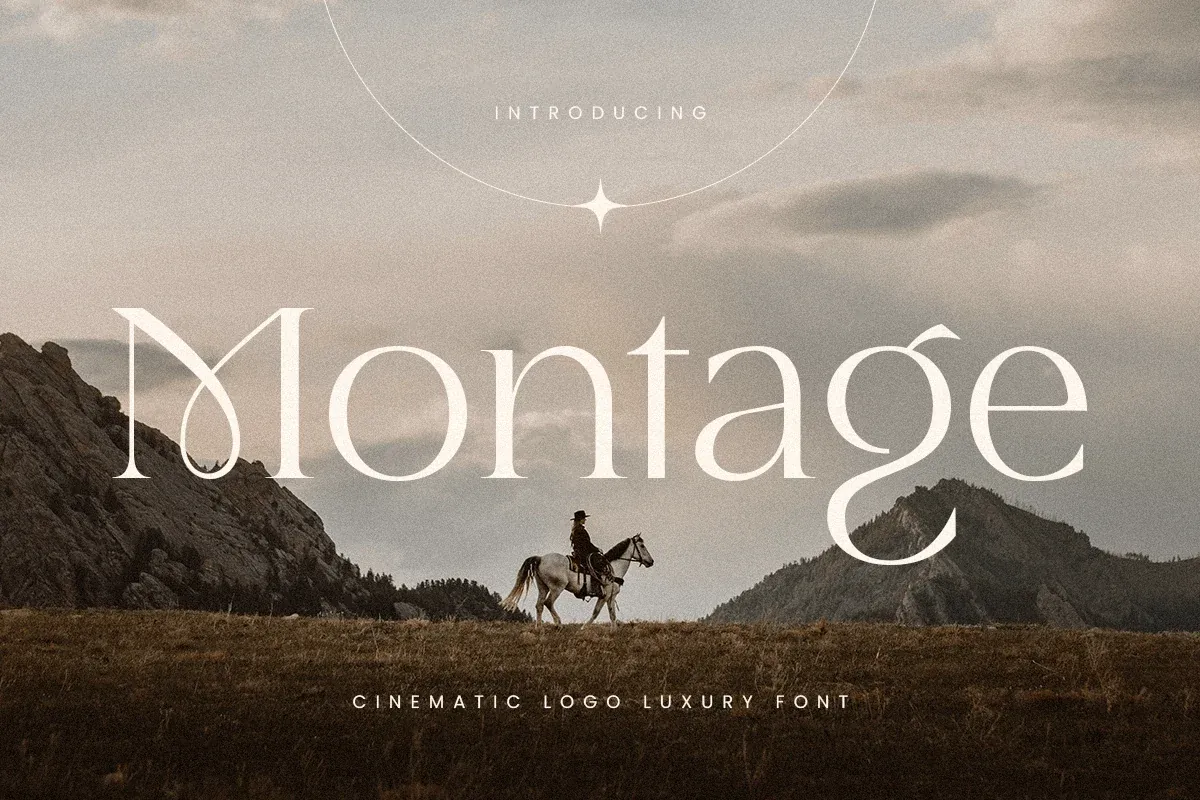 Montage - Cinematic Logo Luxury Font preview