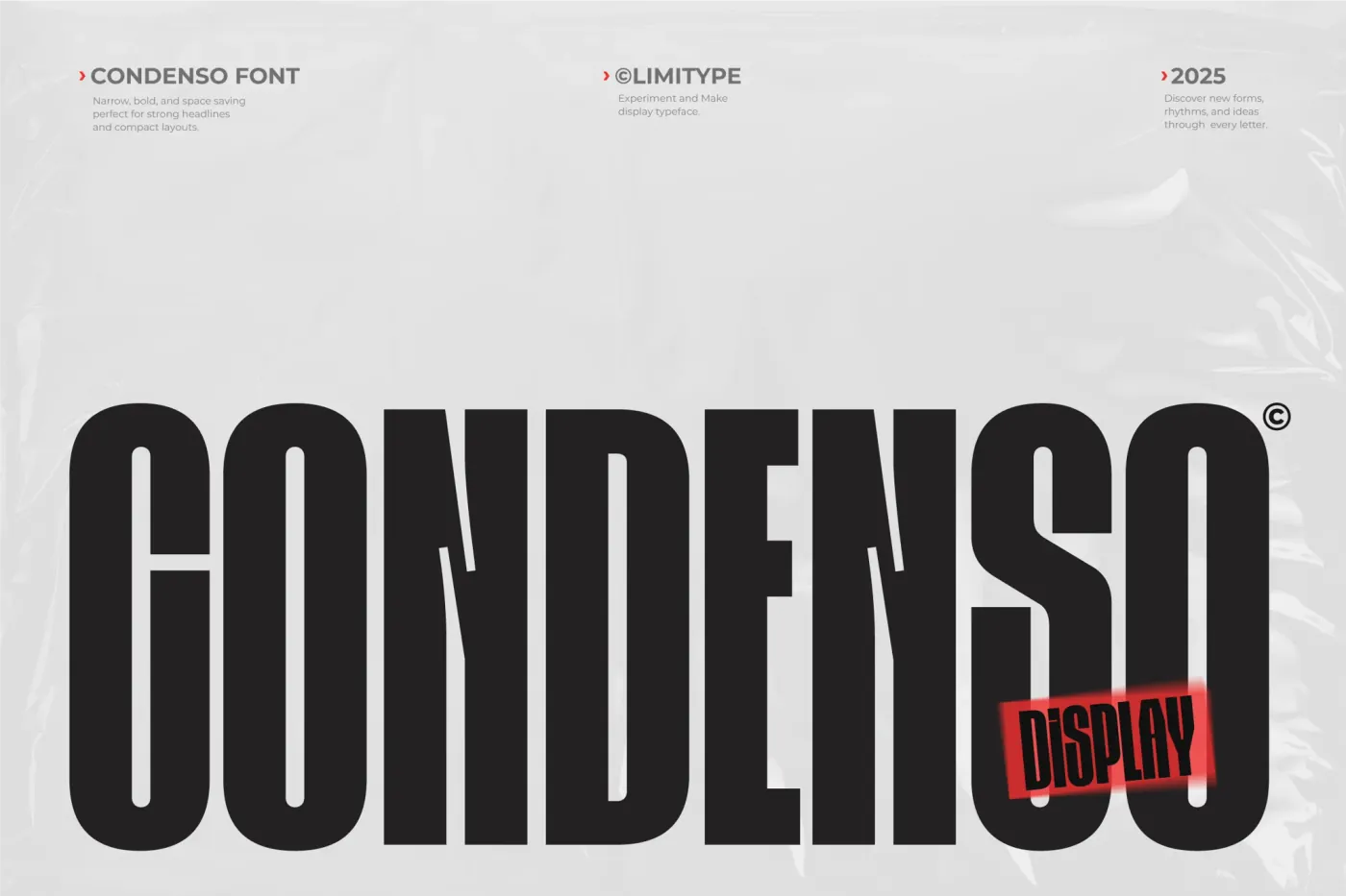 Condenso - Condensed Font preview