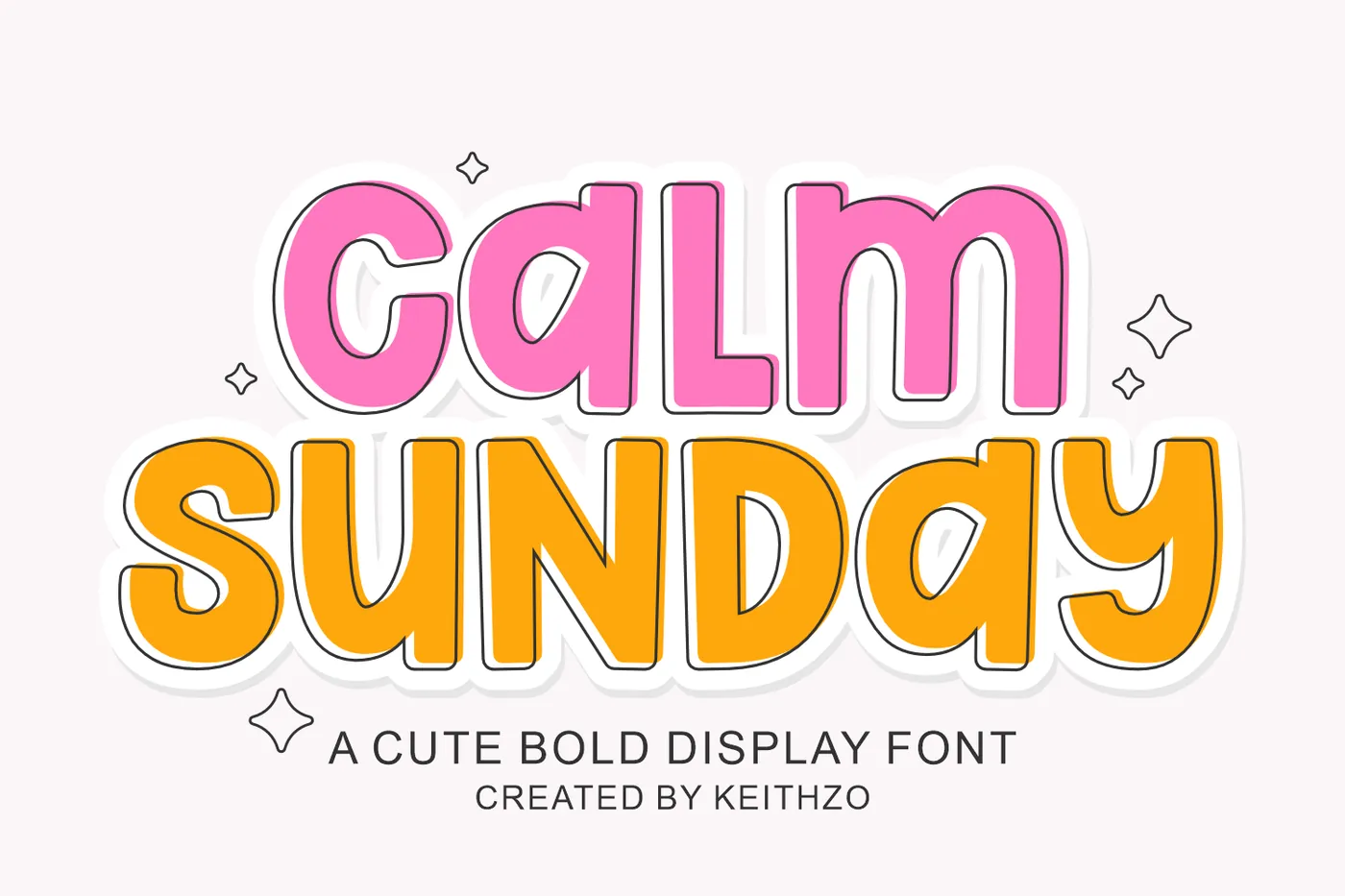 Calm Sunday Font preview