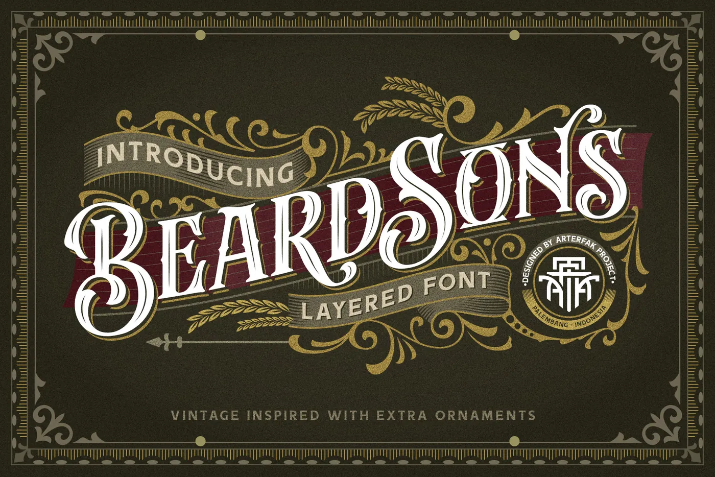Beardsons Font preview