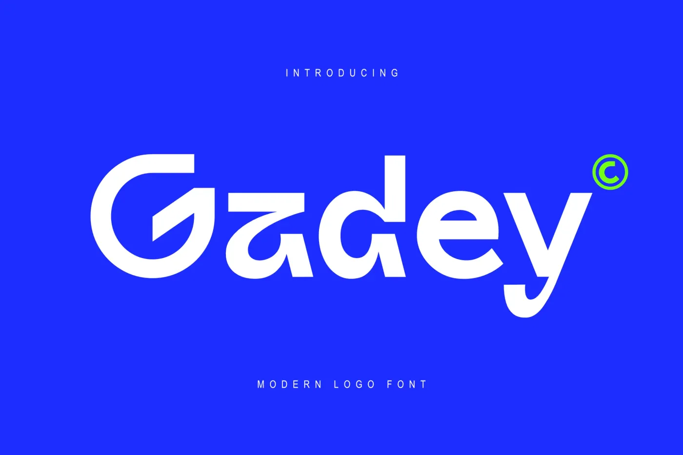Gadey - Modern Logo Font preview