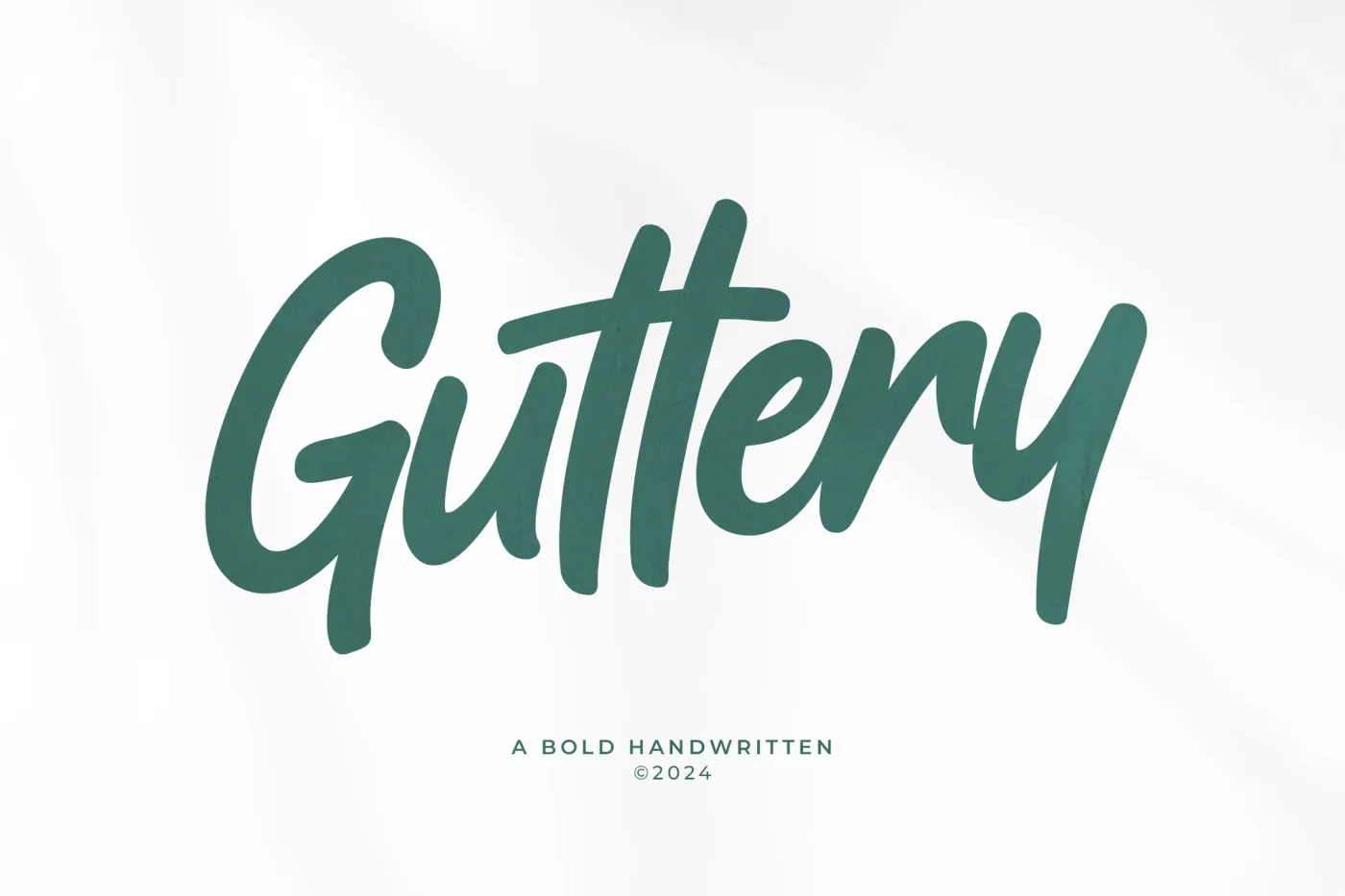 Guttery - Bold Handwritten Font preview
