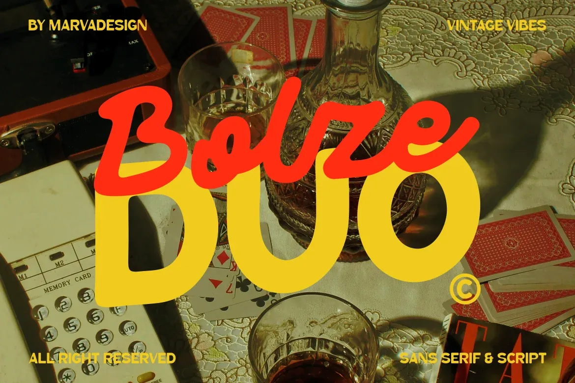 Bolze - Duo Font preview
